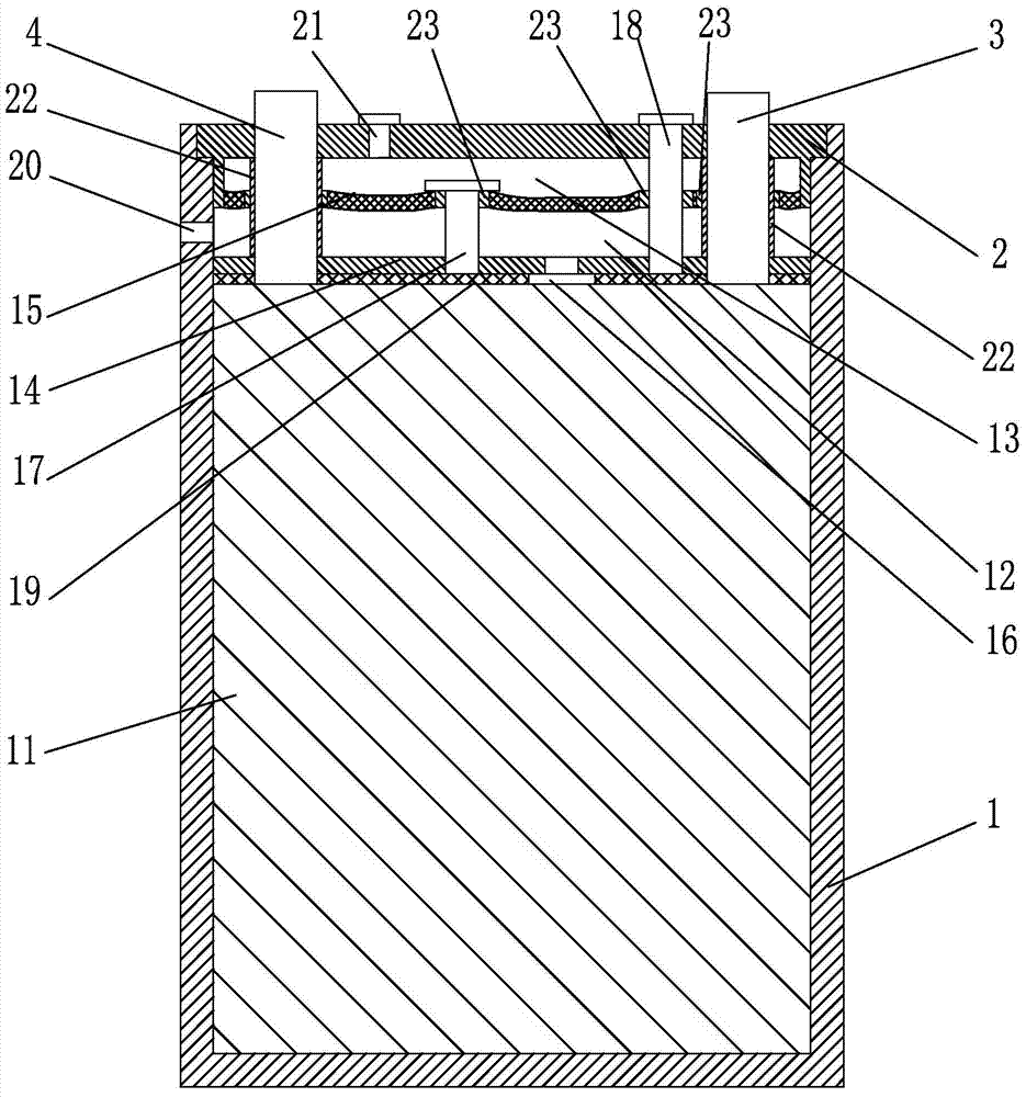 Lithium-ion battery with pneumatic anti-gas-expansion automatic liquid replenishing device