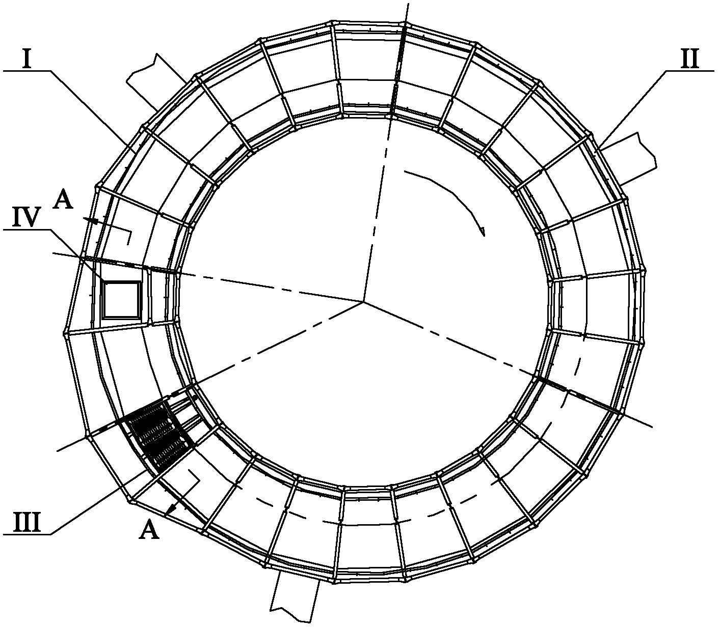 Circular cooler and unit static sealing device thereof