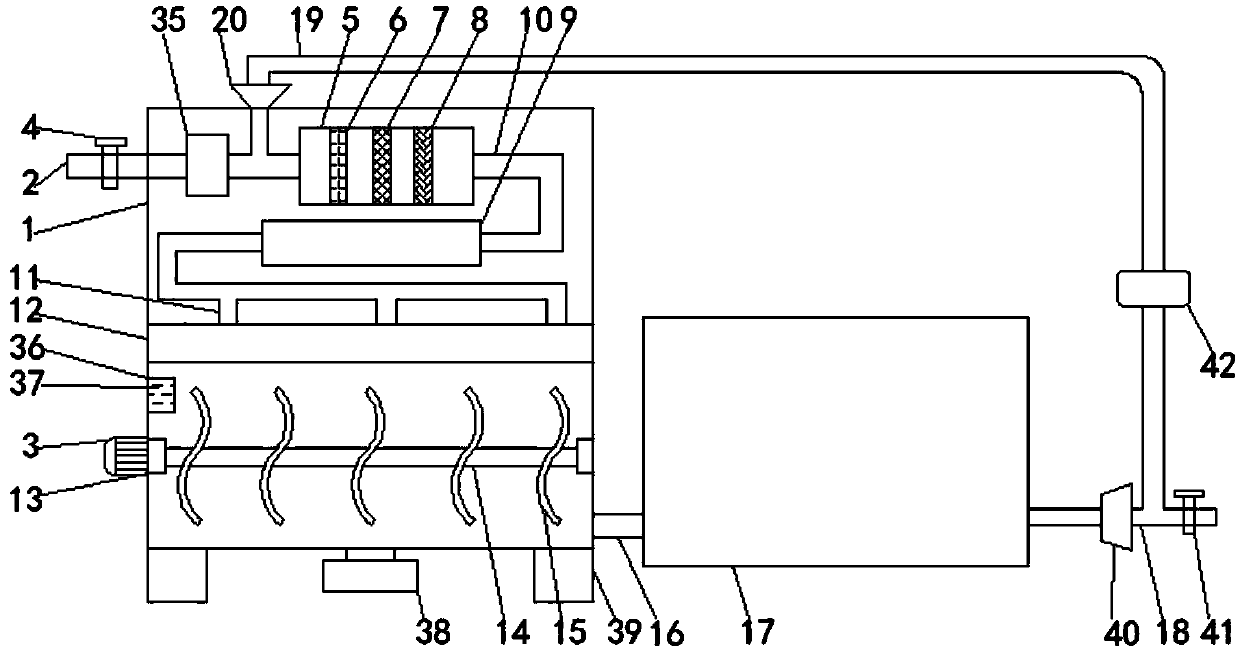 Large-scale environmental protection sewage treatment device