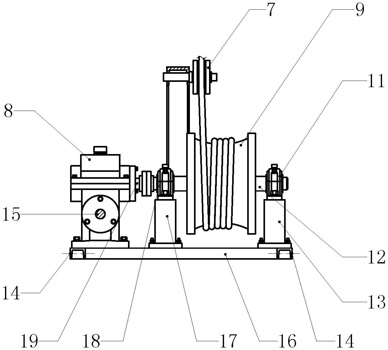 Agricultural machinery traction device for vegetable greenhouse