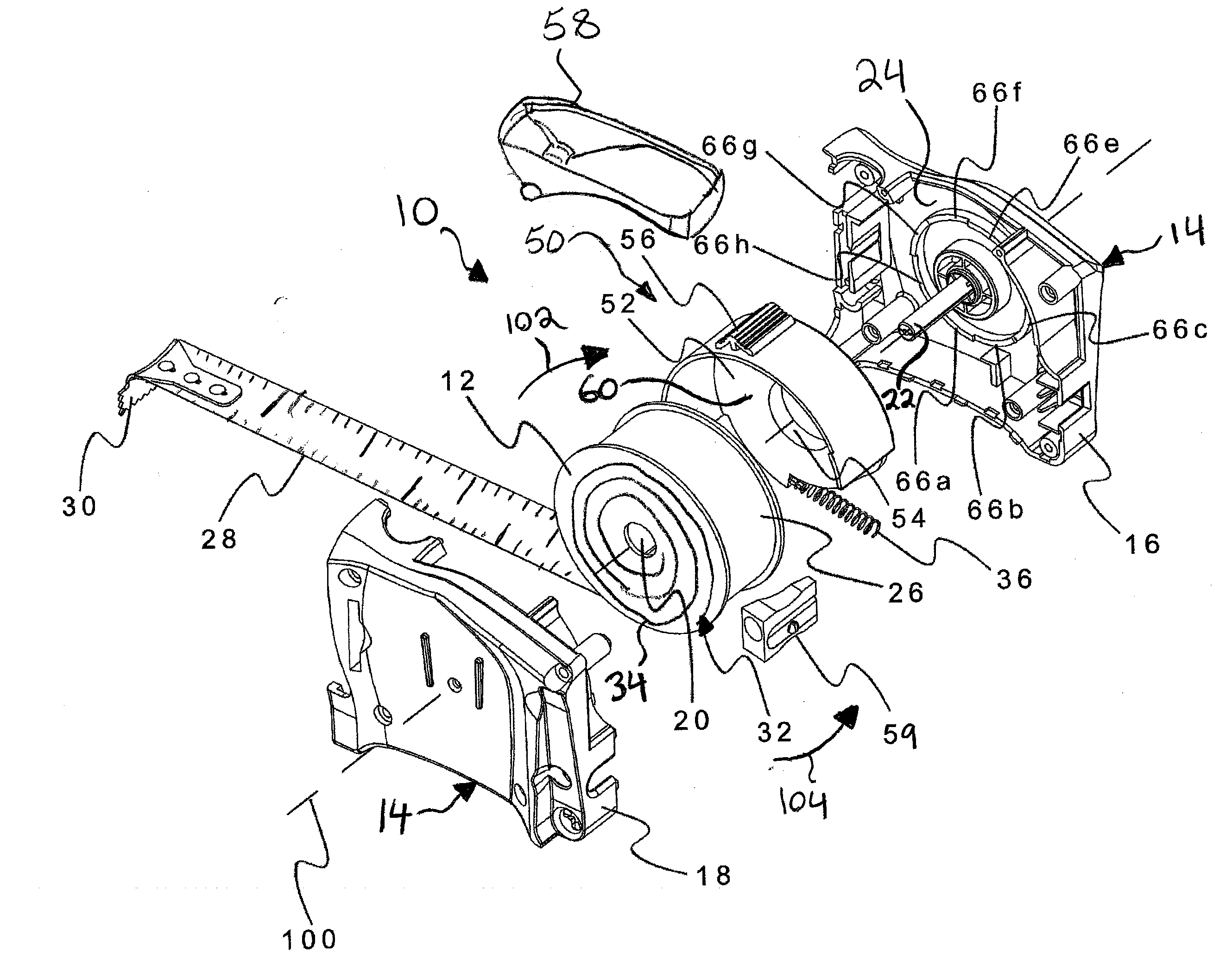 Disc brake for a tape measure