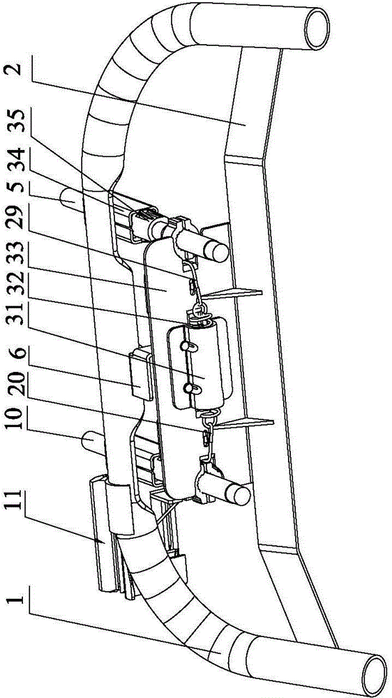 Adjusting device for seat headrest