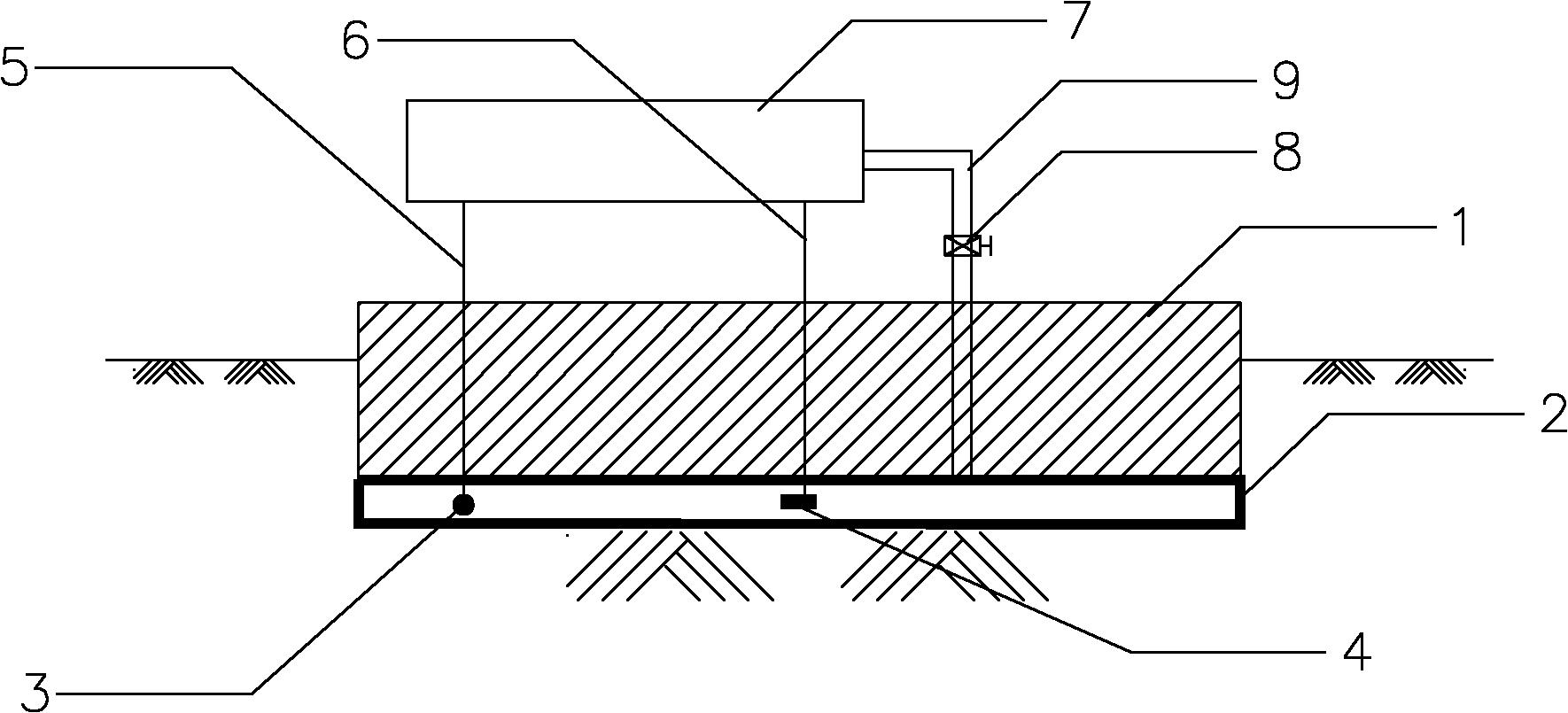 Device capable of controlling foundation settlement