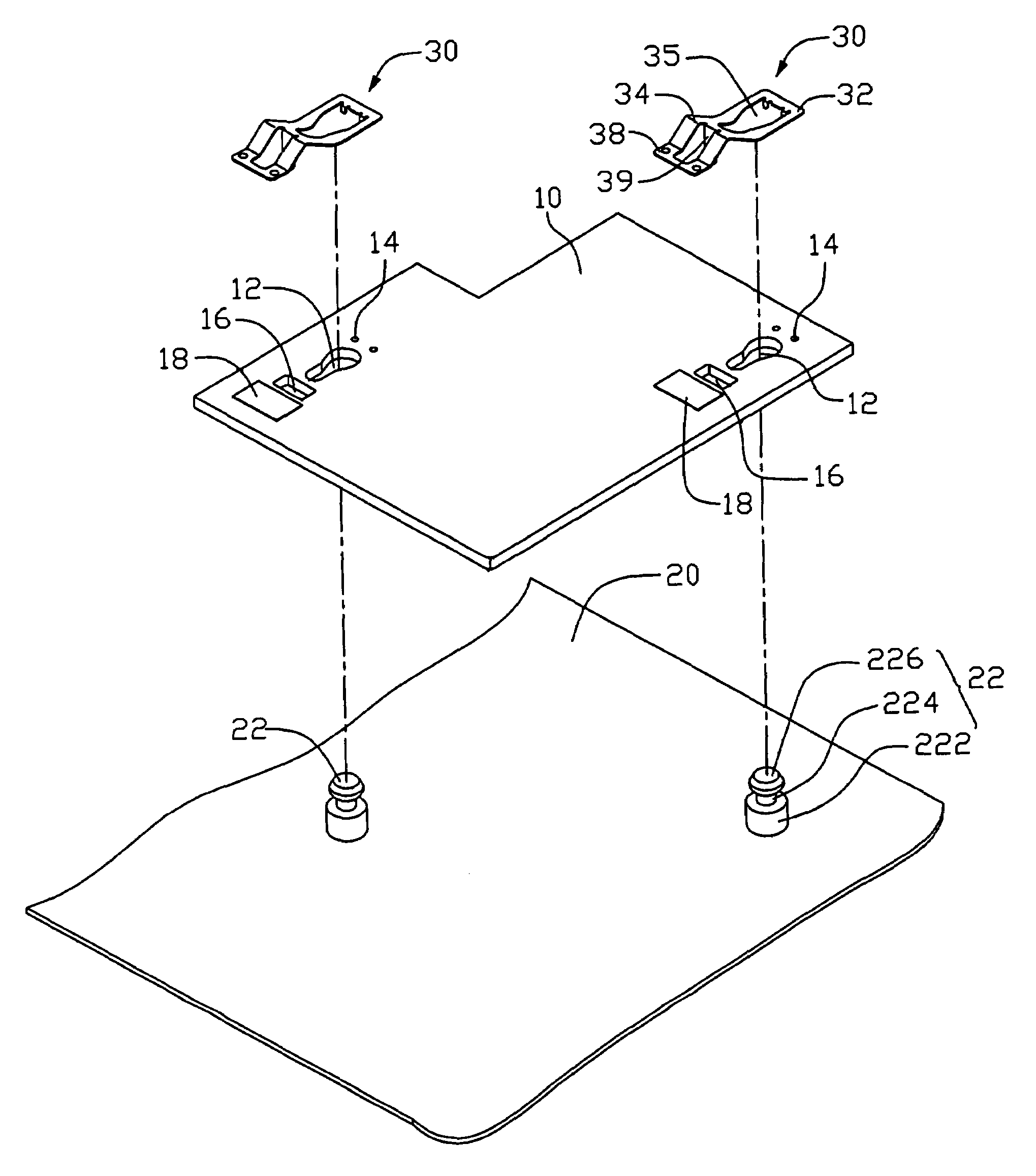 Mounting apparatus for printed circuit board