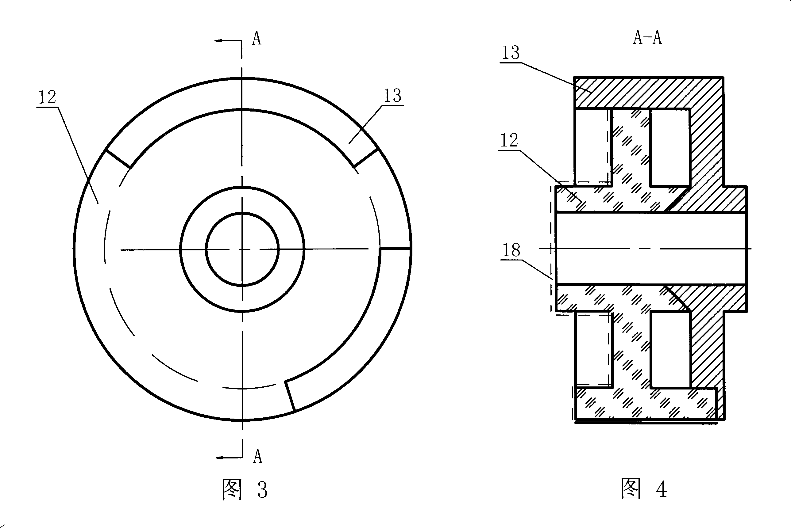 Counting digit wheel radial transmitting photoelectric direct-reading apparatus of long distance transmitting meter