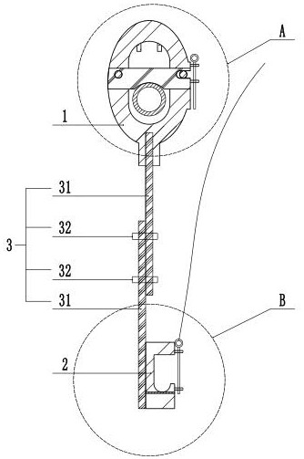 Reinforcement cage circulating reinforcement hanging device and using method thereof