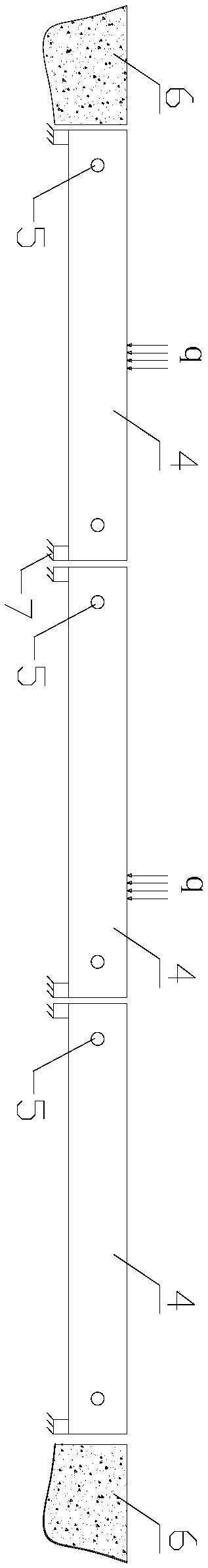 Combined type weighing platform paving structure