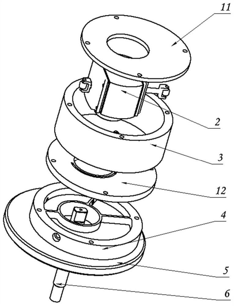 Rotary cylinder piston compressor