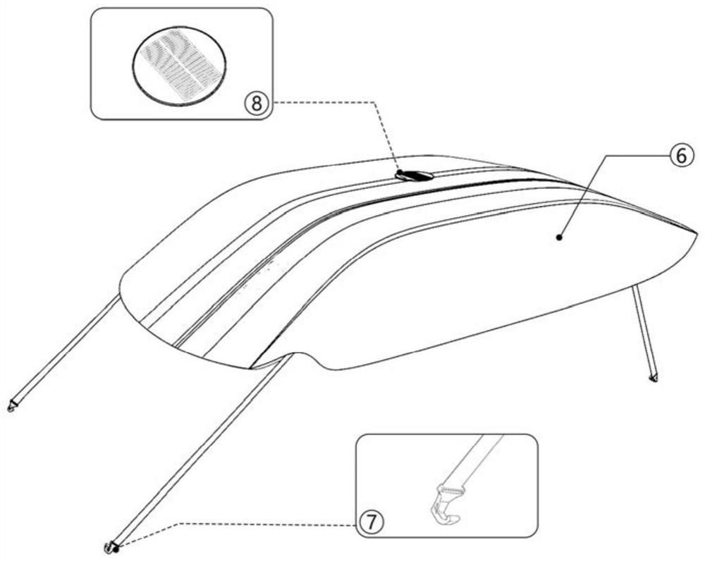 Inflatable protective car cover assembly
