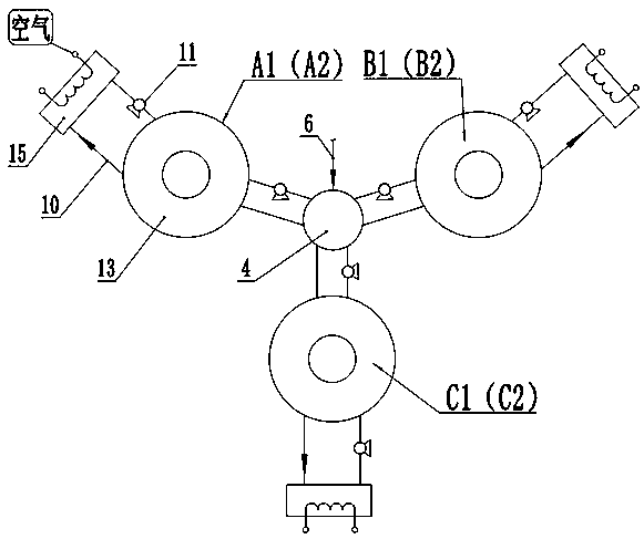 System for working by means of hydrogen energy of metal hydride