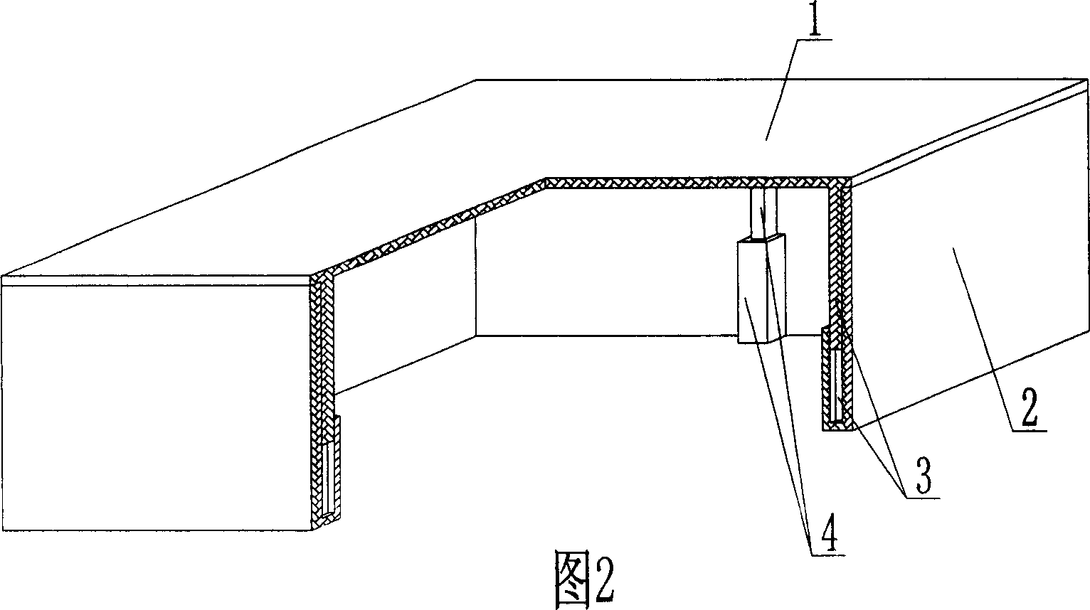 Opening box for concrete structure