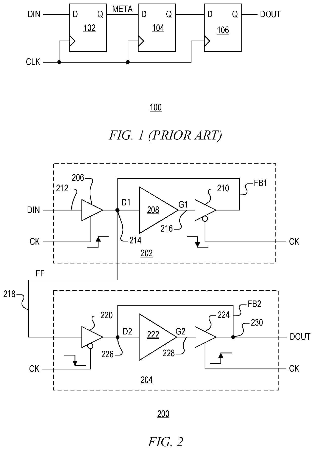 High-speed synchronizer with lower metastability failure rate