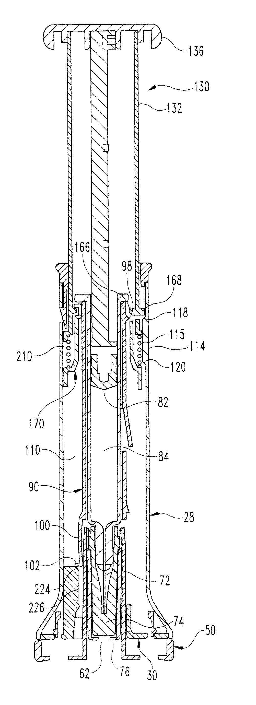 Apparatus for Injecting a Pharmaceutical with Automatic Syringe Retraction Following Injection