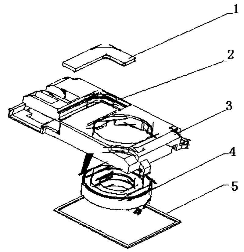 Speaker sound cavity box with sound-guiding pipe groove