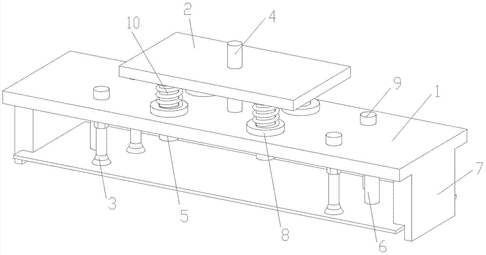 An elastic suction device for sheet metal parts with snap lock