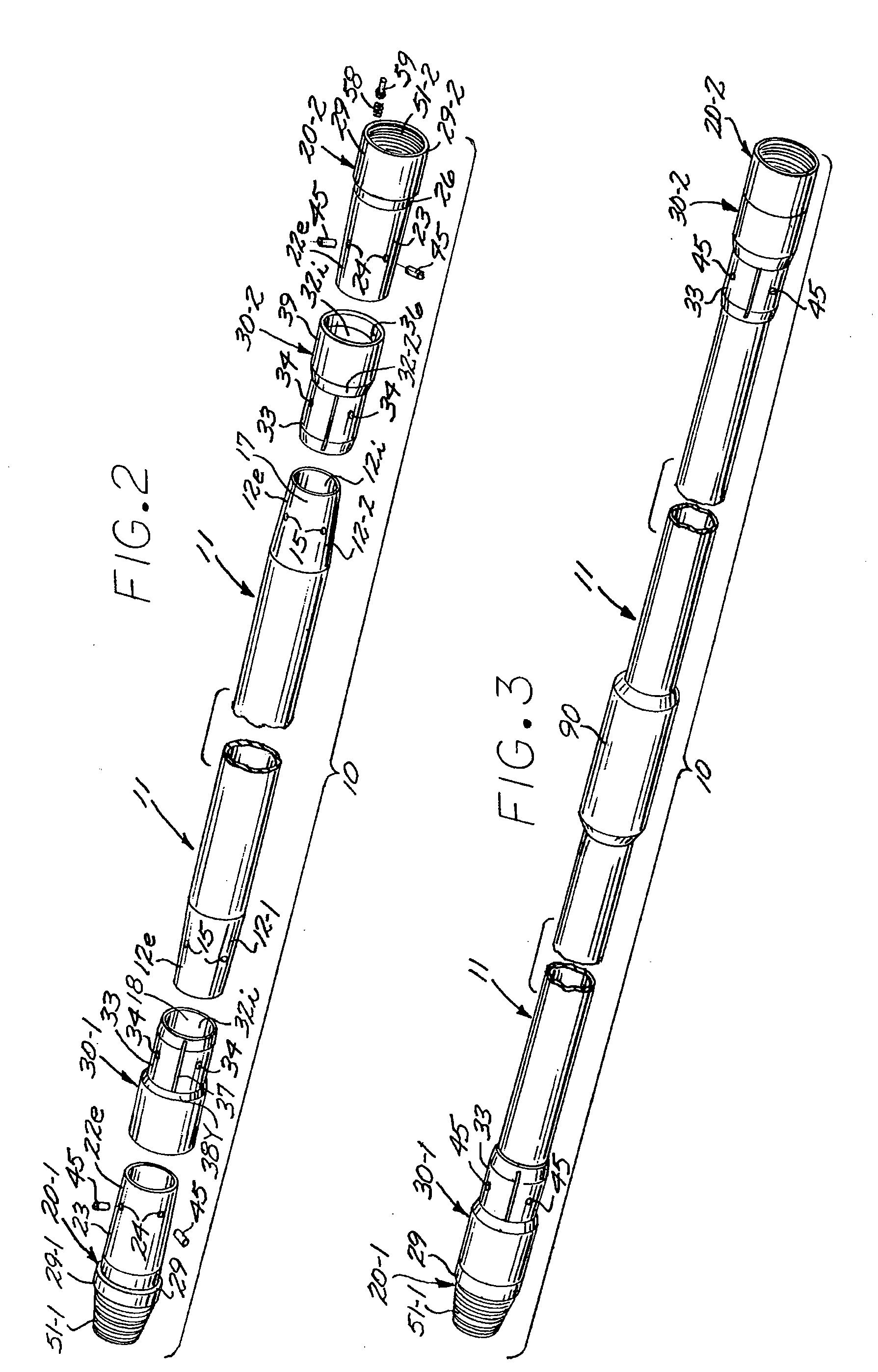 Composite drill pipe and method of forming same