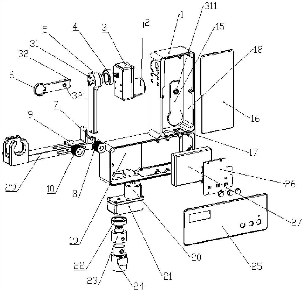 Device and method for shooting 360-degree panoramic picture by mobile phone