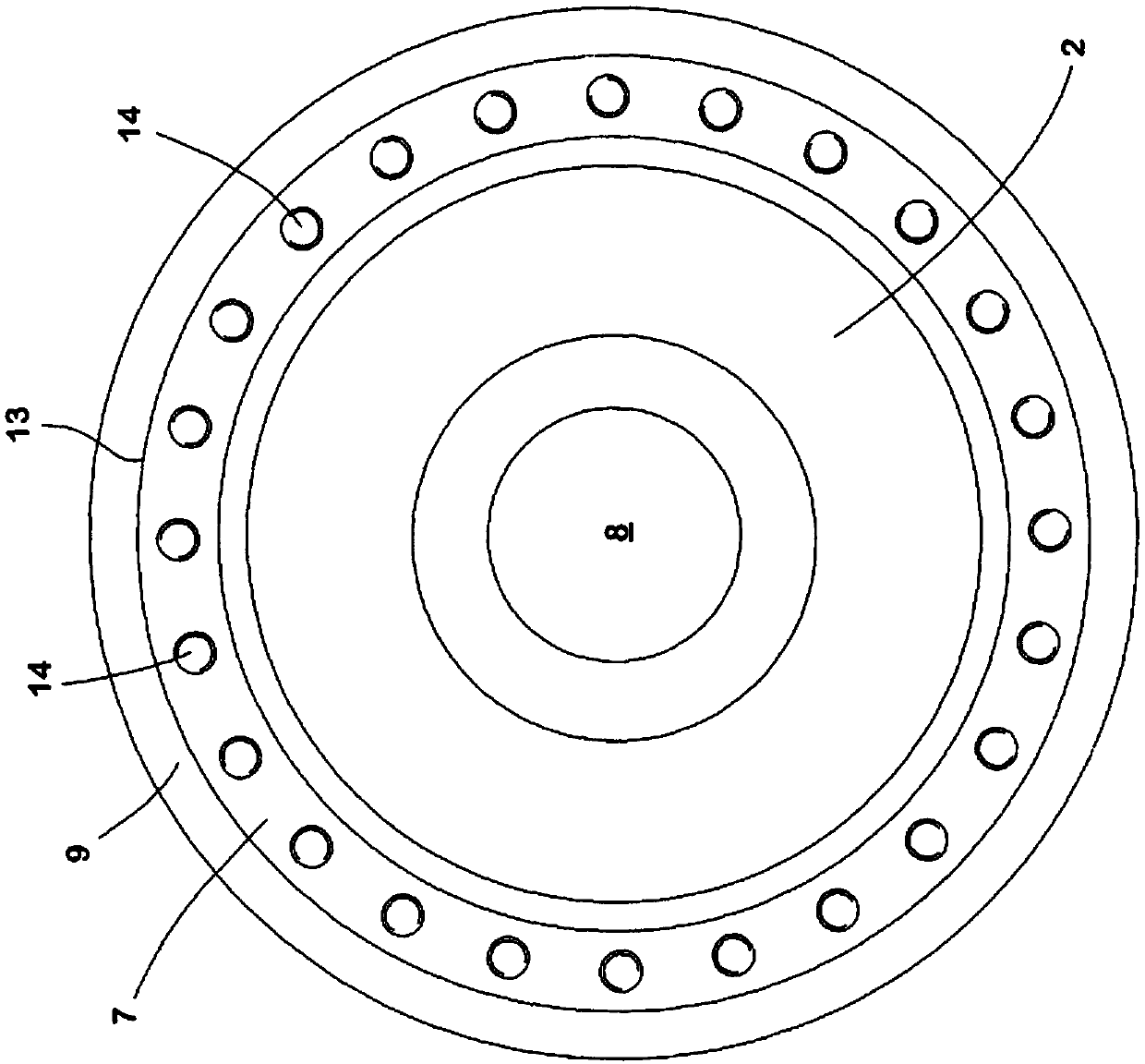 Multi-part, sprung rail wheel