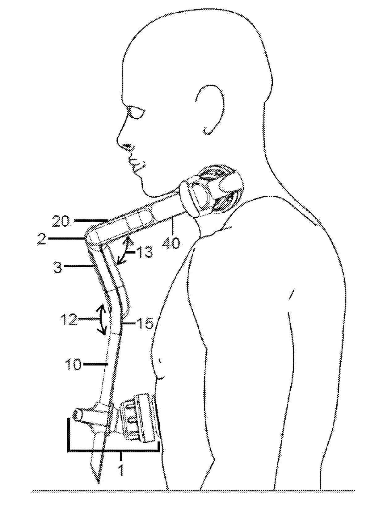 Yoke for sensing carotid stenosis