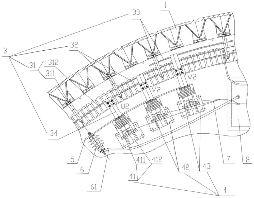 Improved neutral point grounding device for tubular hydraulic generator