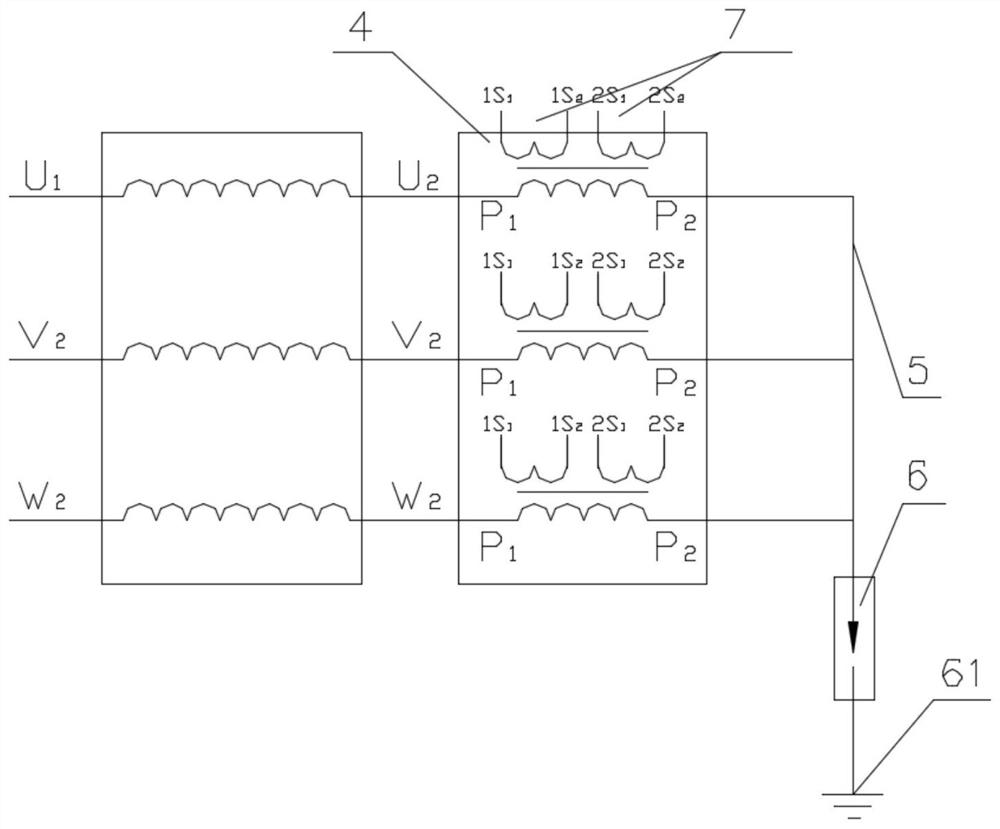 Improved neutral point grounding device for tubular hydraulic generator