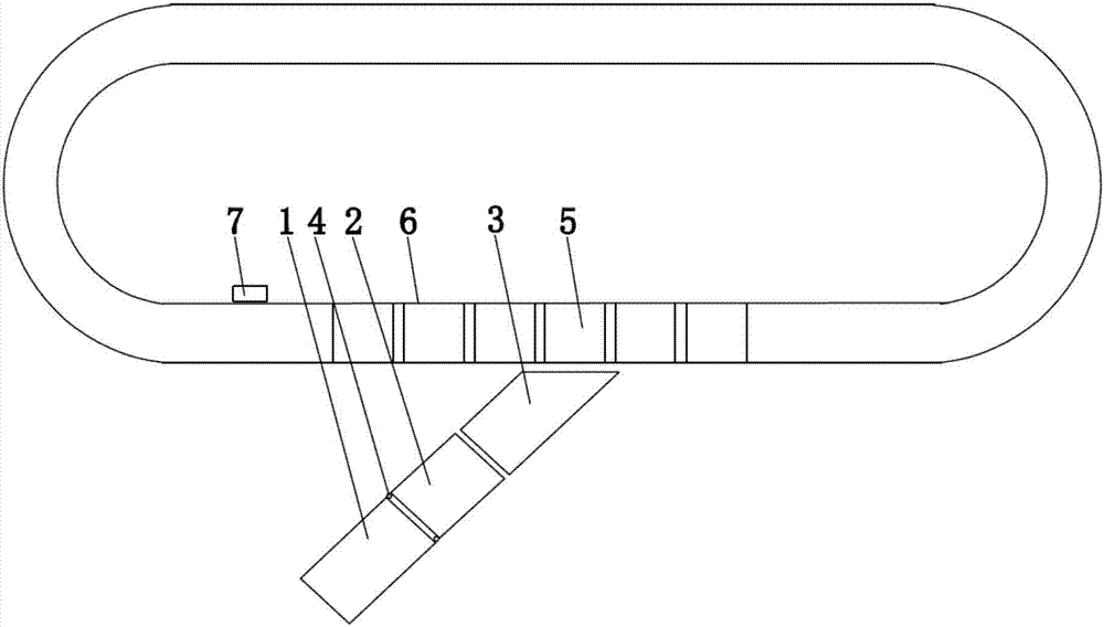 Parcel feeding method for halved belt loop line sorting system