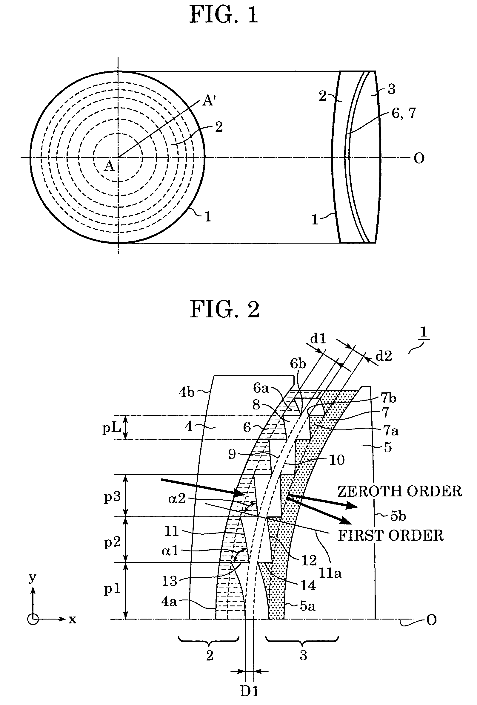 Diffractive optical element and optical system including the same