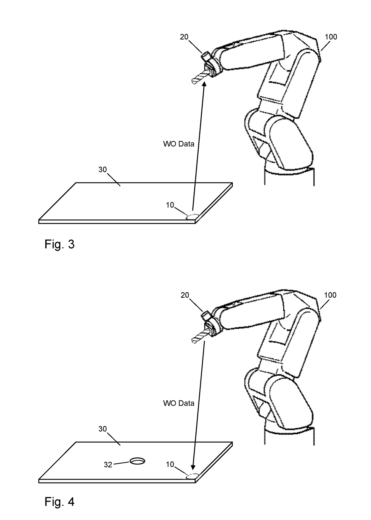 Storage of object data in device for determination of object position