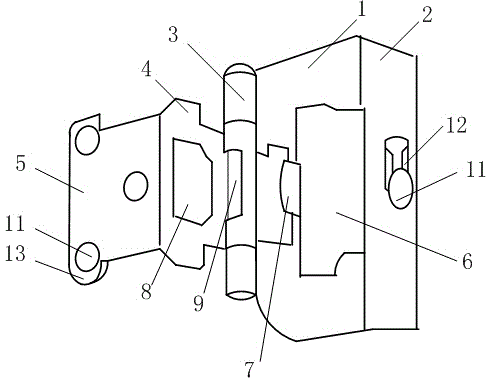 Full-open type hinge device for cabinet