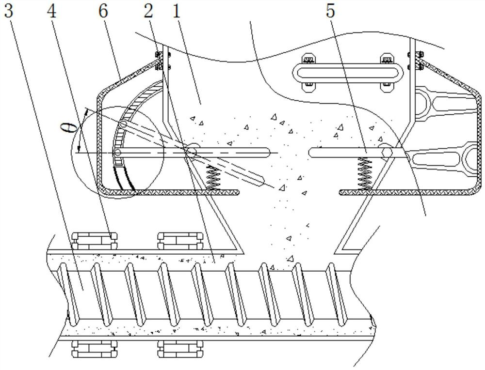 Plastic injection molding raw material melting device based on energy-saving and environment-friendly technology