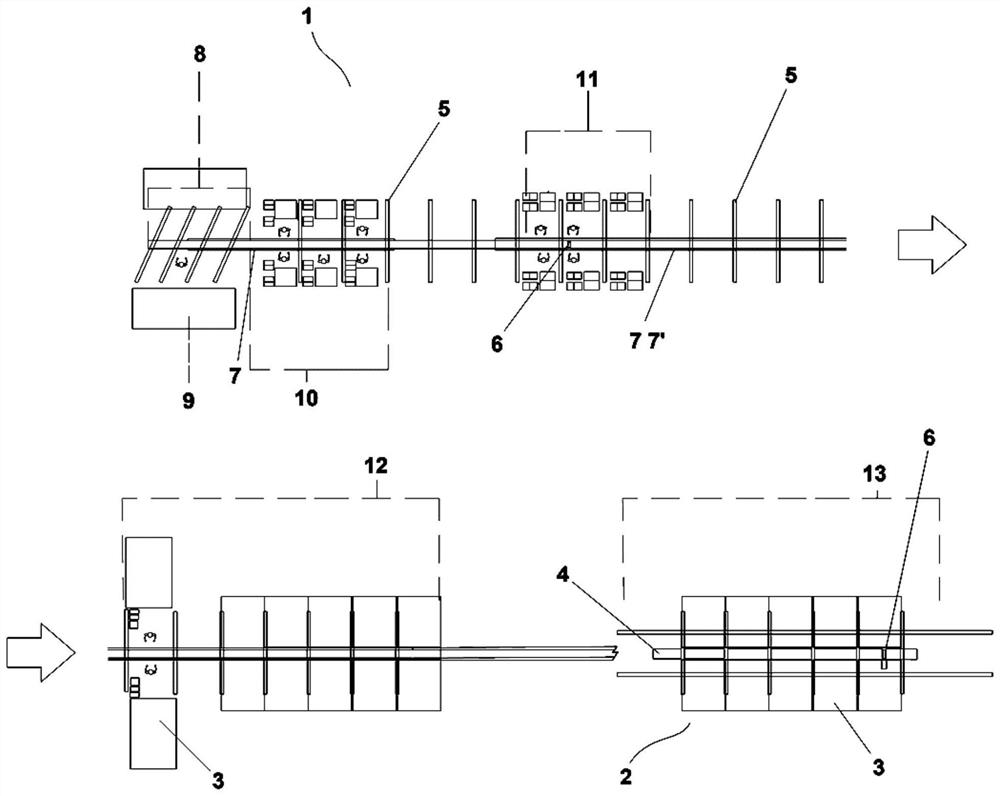 Pre-assembly device for photovoltaic solar tracker and related pre-assembly method