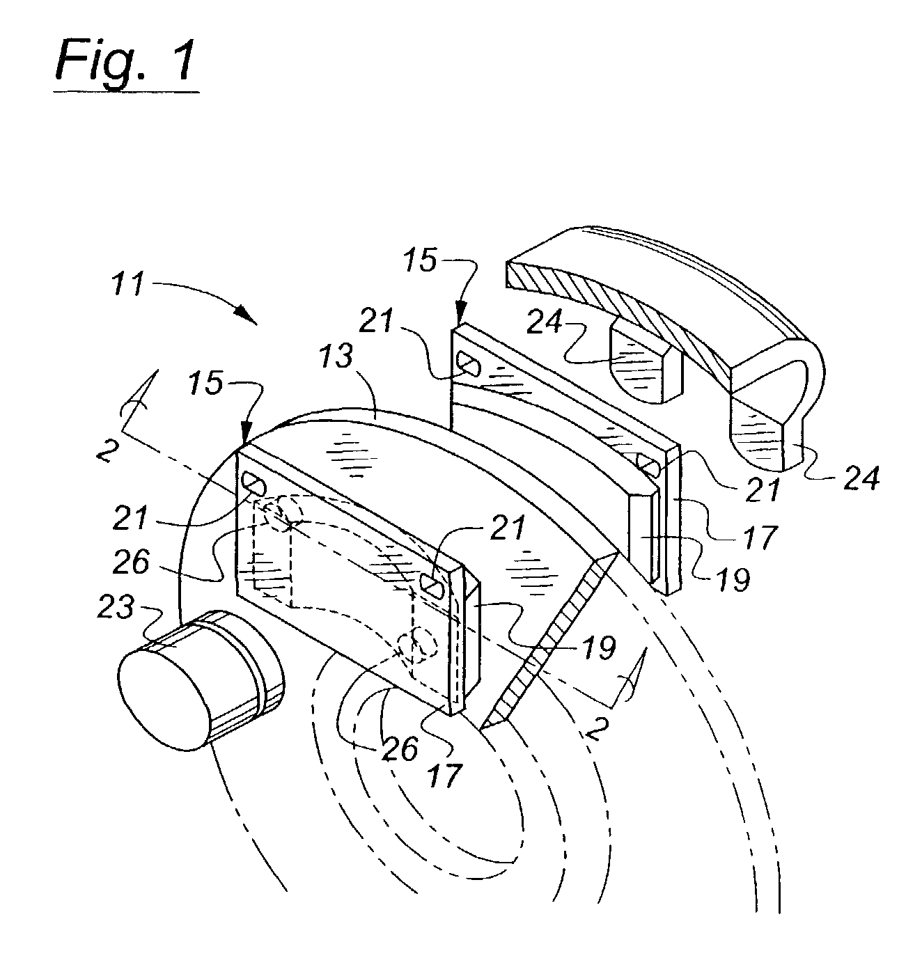 Brake assembly with tuned mass damper