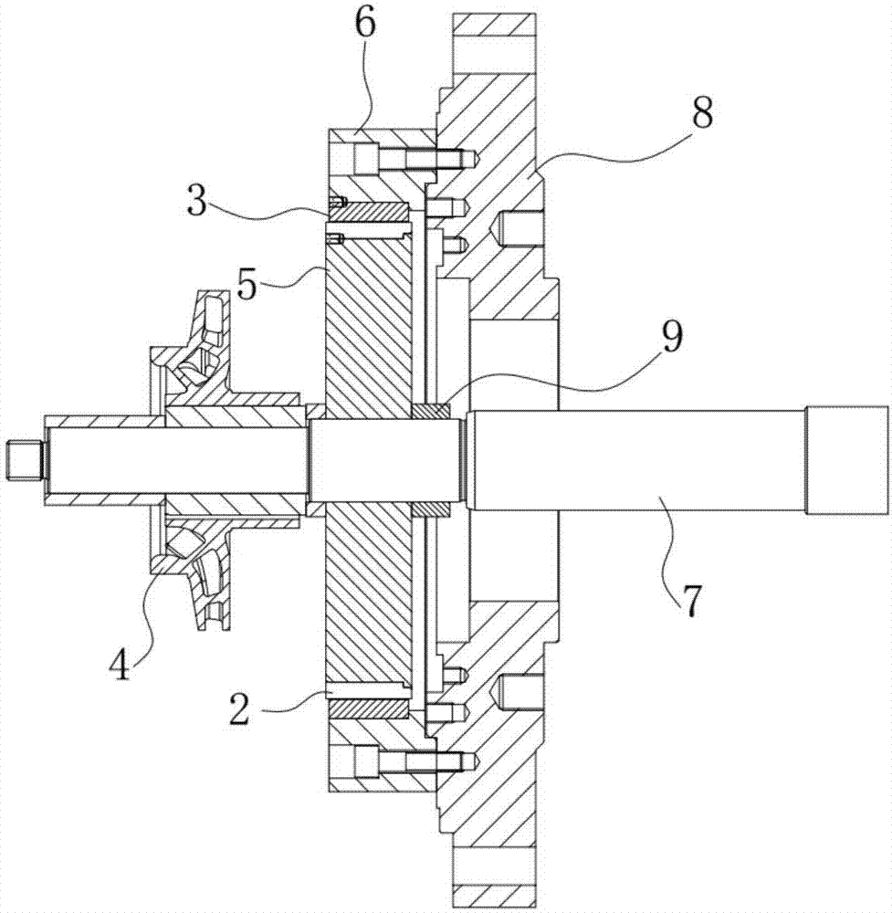 Nuclear pump impurity testing device and testing method thereof