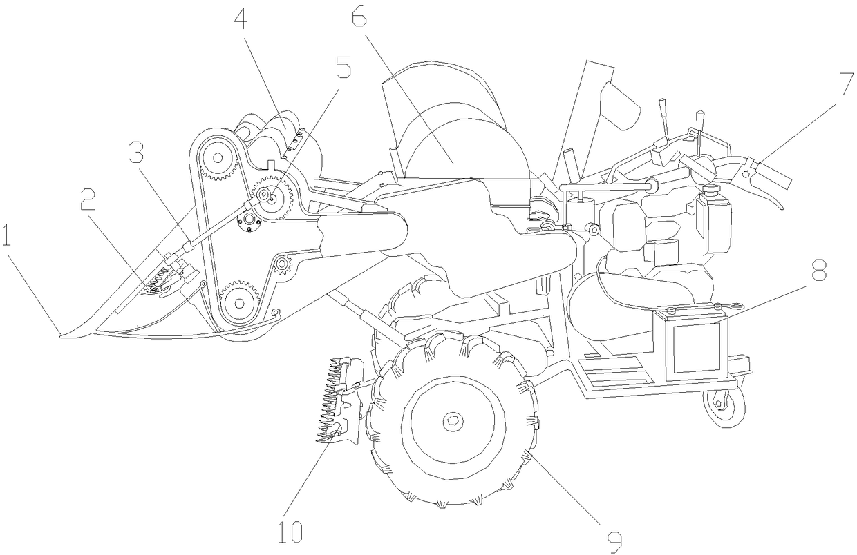 Horizontal aquatic plant conveying mower and use method thereof