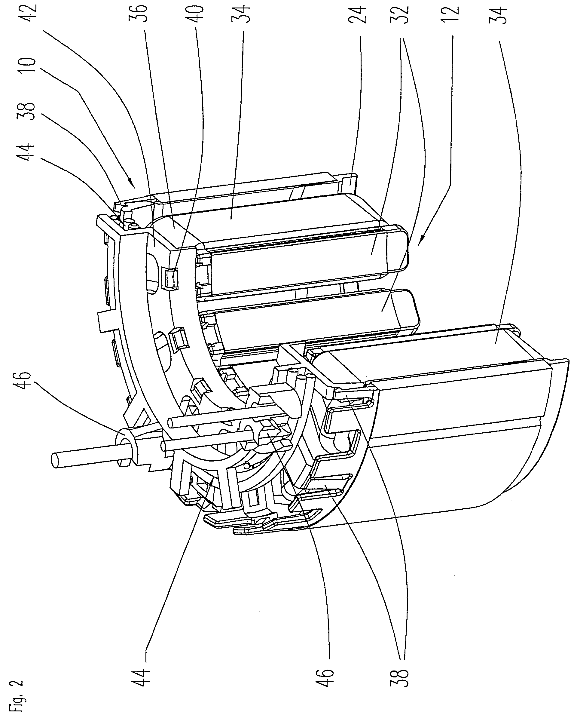 Device for the insulation of stator slots