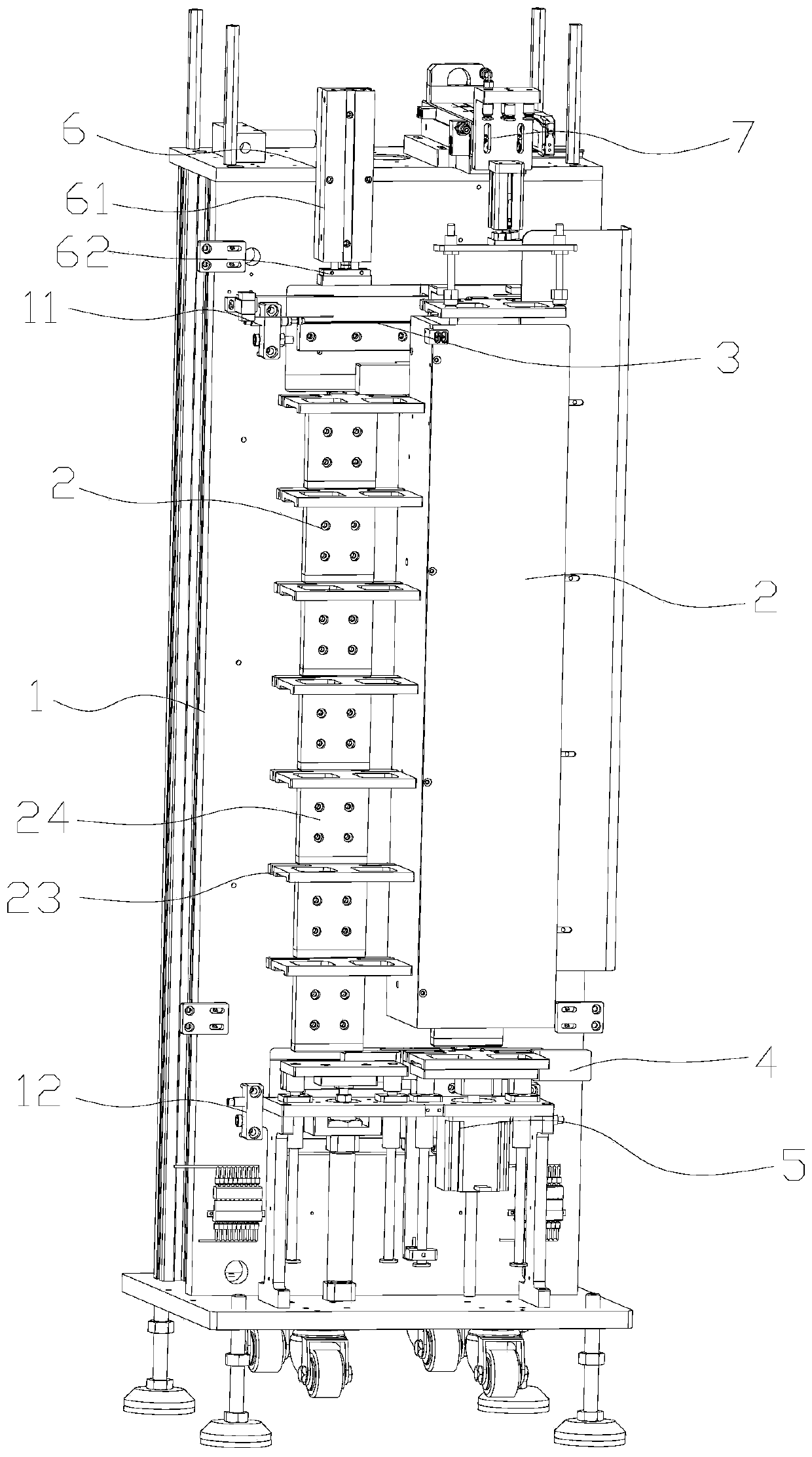 Layered conveying mechanism