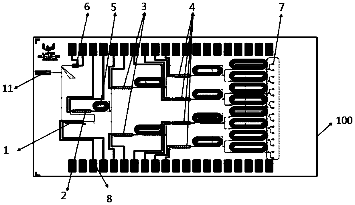 High-speed optical delay line chip and device
