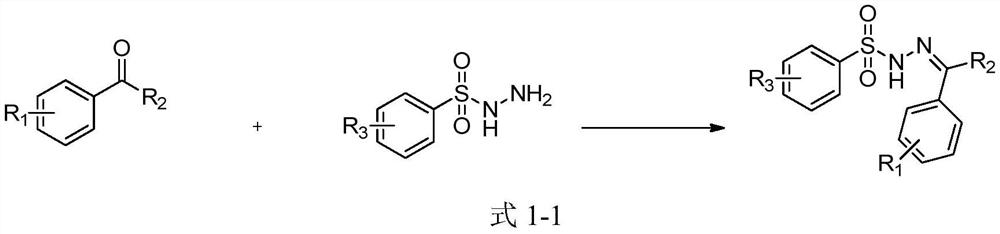 A kind of sulfonyl hydrazone derivative and its preparation method and application