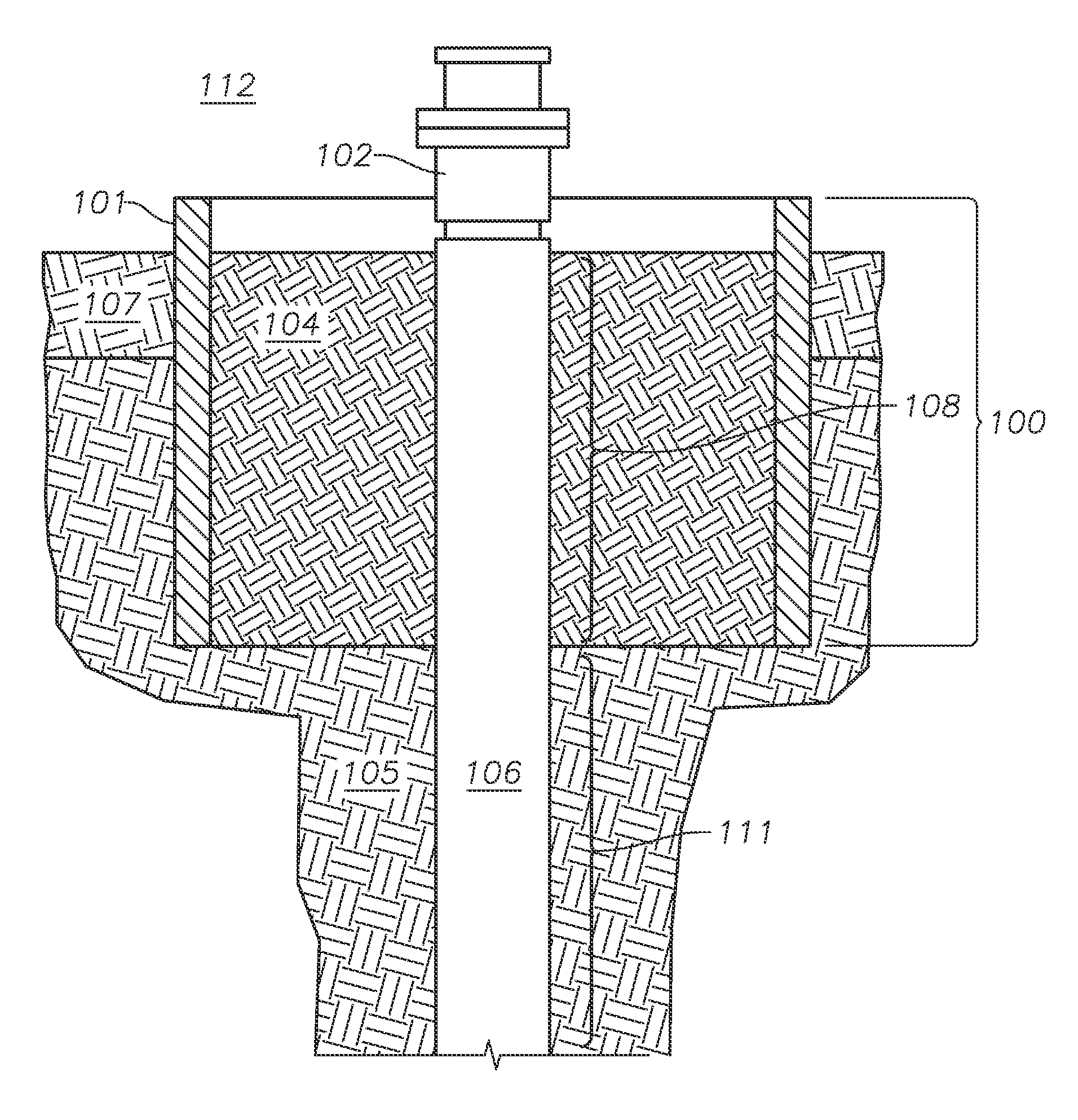 System, apparatus, and method for utilization of bracelet galvanic anodes to protect subterranean well casing sections shielded by cement at a cellar area