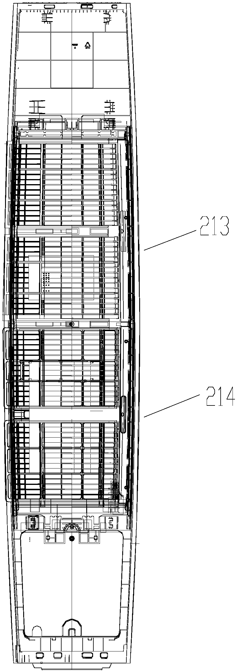 Filter structure and air conditioner indoor unit comprising same