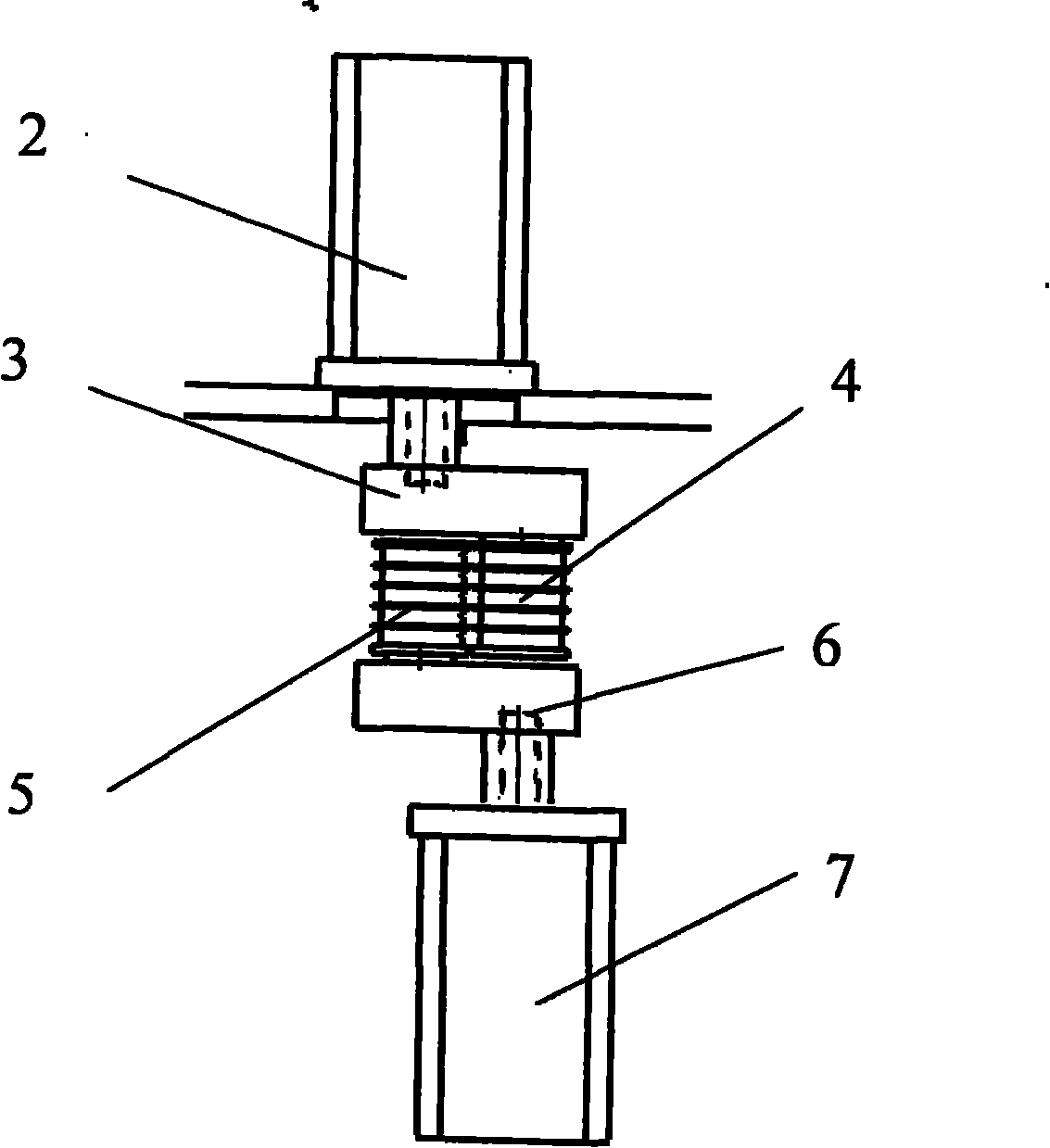 Bending double-shaft mechanism
