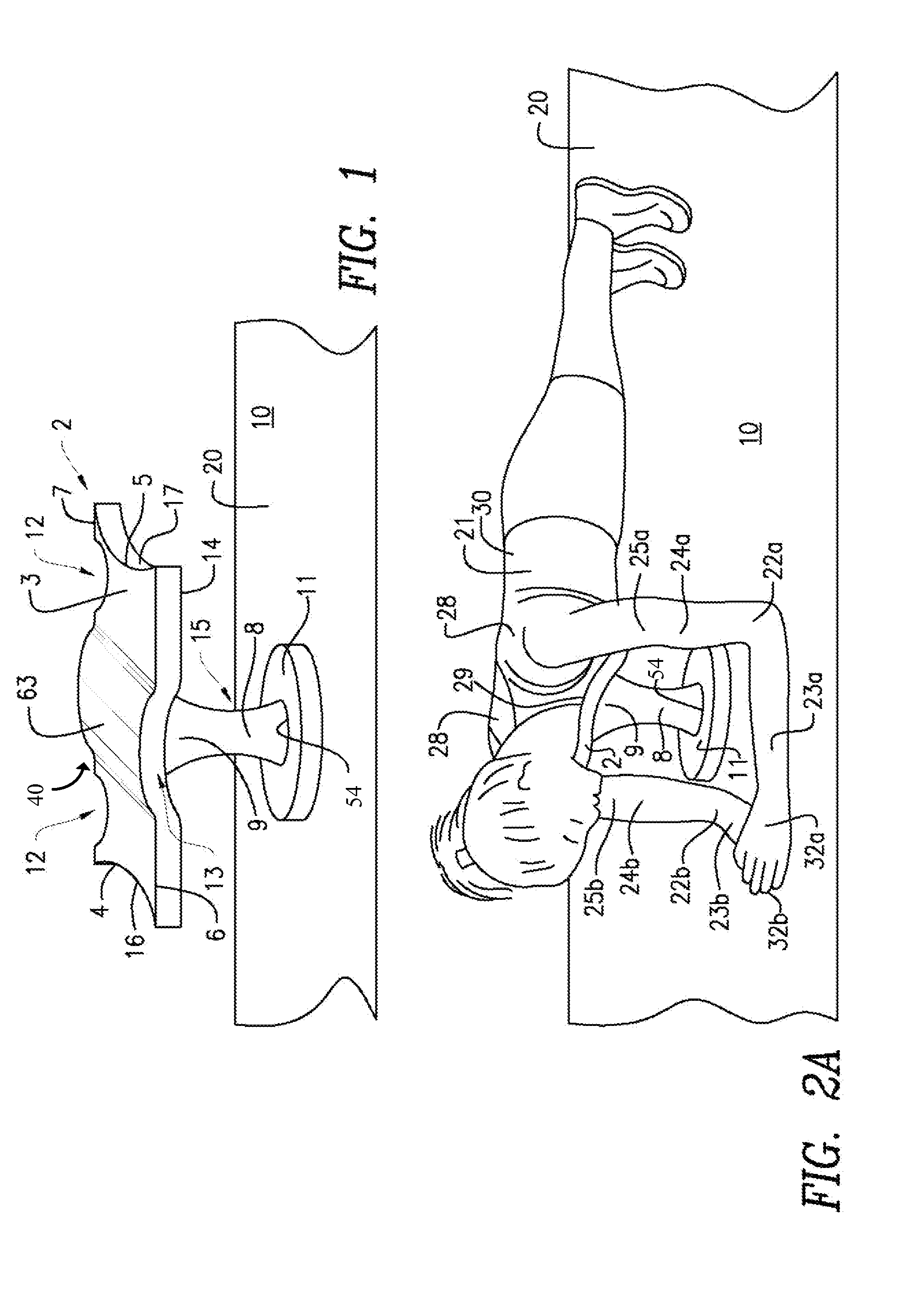 Apparatus for providing support when performing plank training exercises and methods of manufacturing and using same