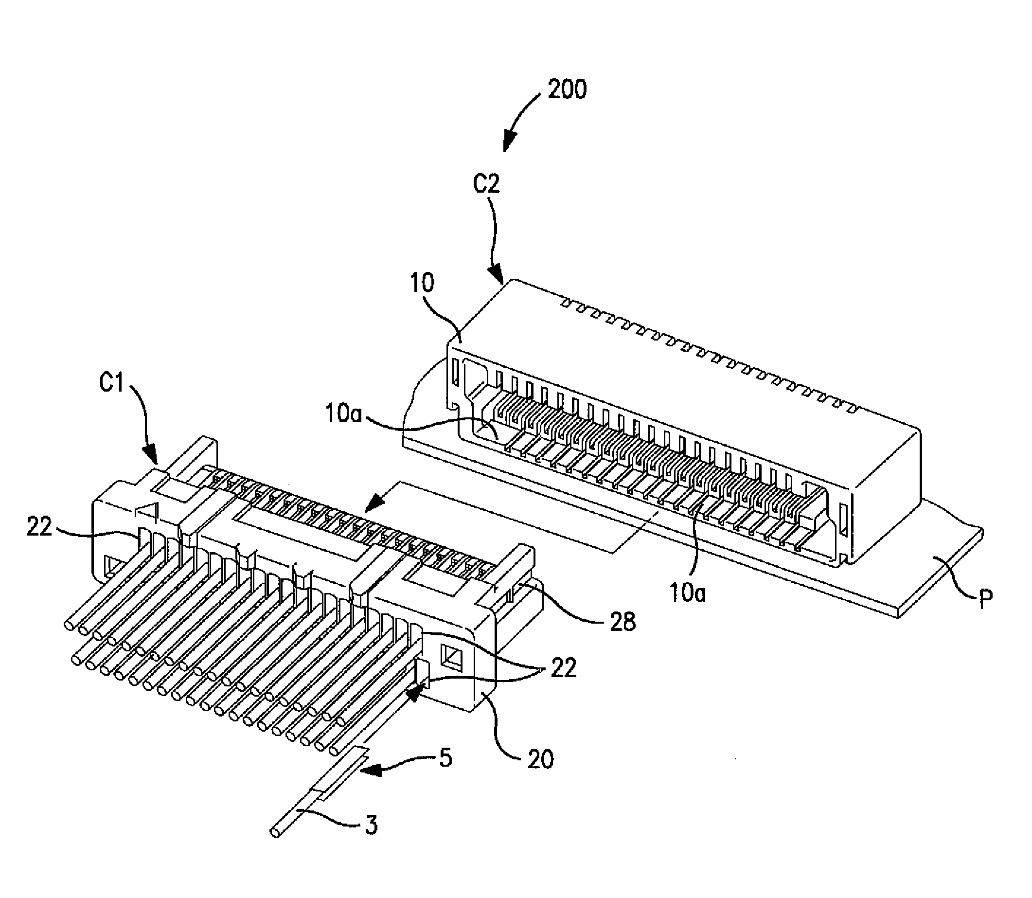 Fine Pitch Electrical Connector and a Thermoplastic Composition for Use Therein