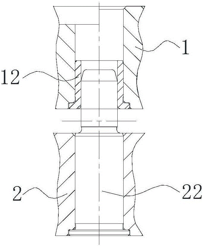 Novel guide column and guide sleeve structure of crankshaft forging die
