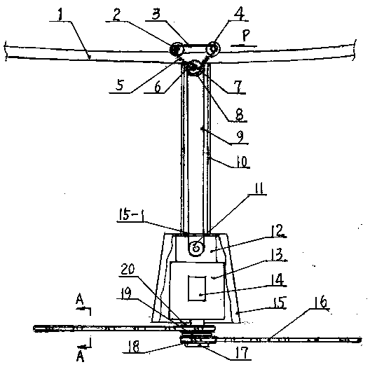 Suspension type movable branch cutting device