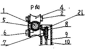 Suspension type movable branch cutting device