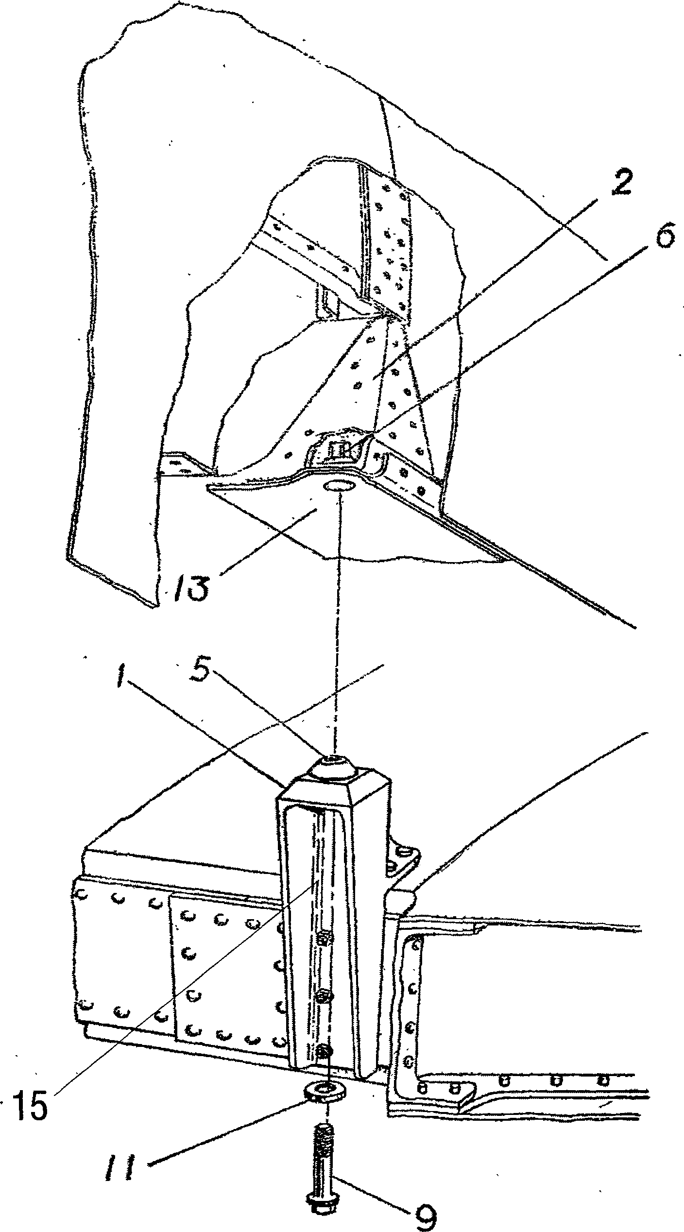 Connecting structure for unmanned aerial vehicle body and wing