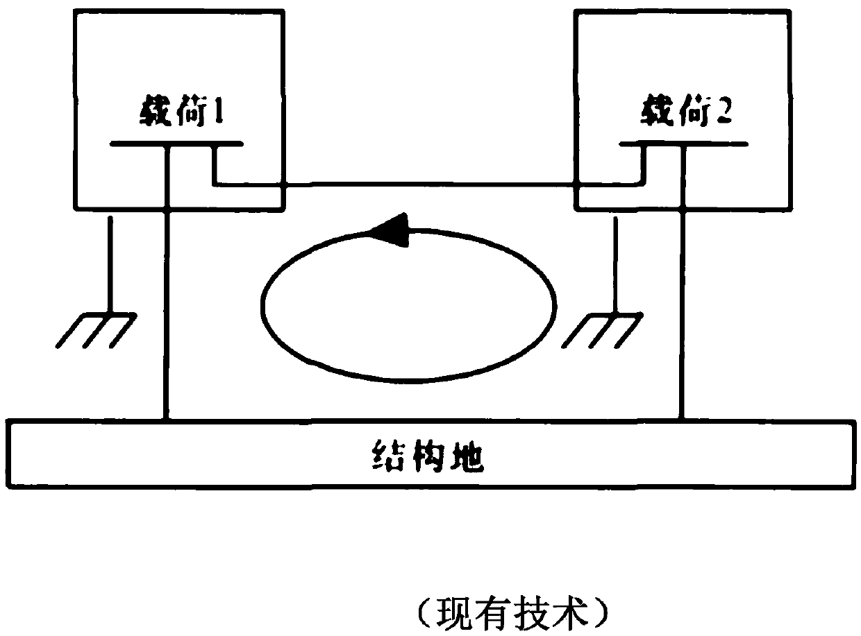 A grounding device for a satellite detector