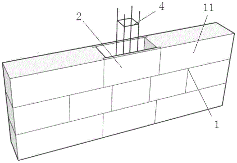 Formwork-free constructional column and construction method