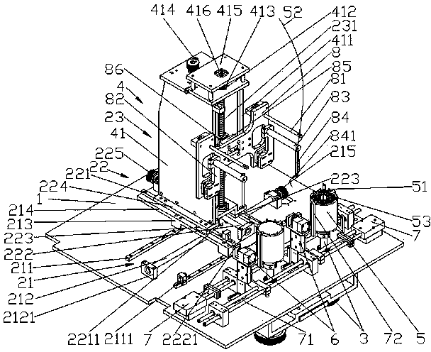 Internal and external wire-winding type motor stator wire-winding device